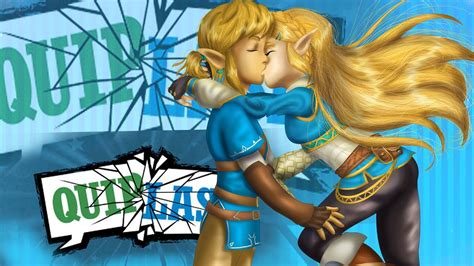 Link And Zelda Kiss Drawing