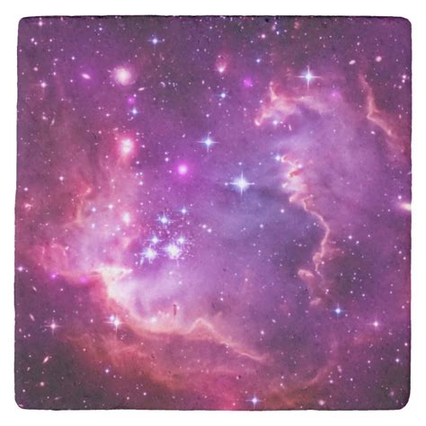 Vibrant Purple Tinted Small Magellanic Cloud Stone Coaster | Zazzle.com ...