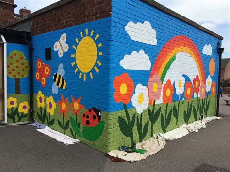 New Whittington Primary School Mural | Junction Arts | School wall art ...