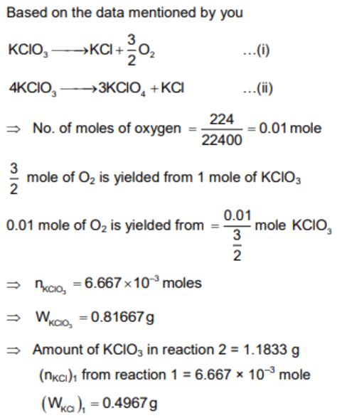 46. The decomposition of KClO3 (s) on heating takes place as KClO3 ...