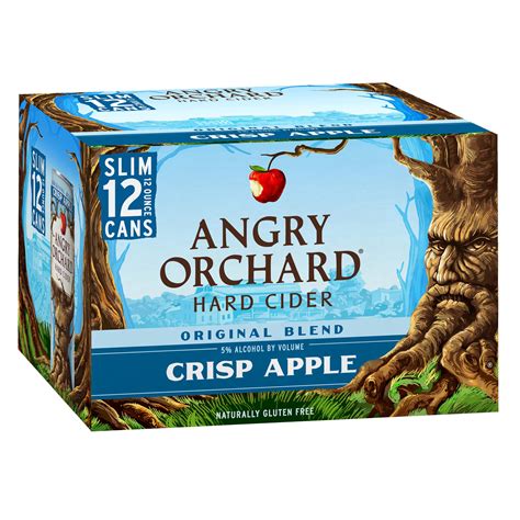 Angry Orchard Crisp Apple Hard Cider 12 oz Slim Cans - Shop Hard Cider ...