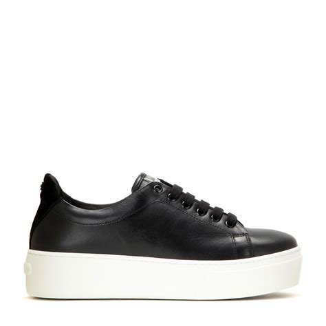 Lyst - Kenzo Platform Leather Sneakers in Black