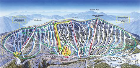 Pajarito Mountain Ski Area Trail Map | OnTheSnow