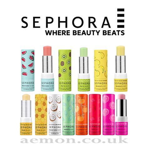 Sephora Lip Balm & Scrub choose:honey, almond, tangerine,goji,kiwi ...