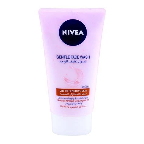 Buy Nivea Gentle Face Wash, Dry To Sensitive Skin, 150ml Online at Best ...