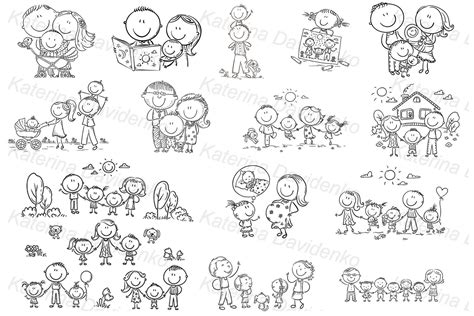 Family Illustration, Graphic Illustration, Doodle Illustrations, Happy ...