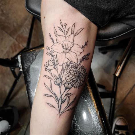 Daffodil Flower Tattoo Black And White | Best Flower Site