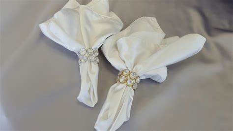 Crystal Gold or Silver Napkin Rings - The Finishing Touch