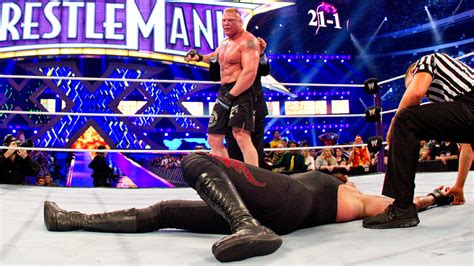 WWE Full Match: The Undertaker vs. Brock Lesnar: WrestleMania 30 | 21-1 ...