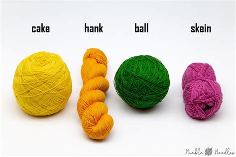 What is a skein of yarn & the differences between hanks and balls.