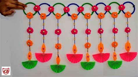 Wall hanging Toran for Diwali, Deepawali home decoration craft from ...