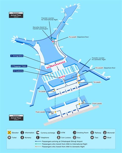 Chhatrapati Shivaji International Airport Terminal 2 Map