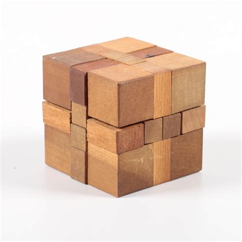 Handcrafted Wooden Puzzle Cube | EBTH