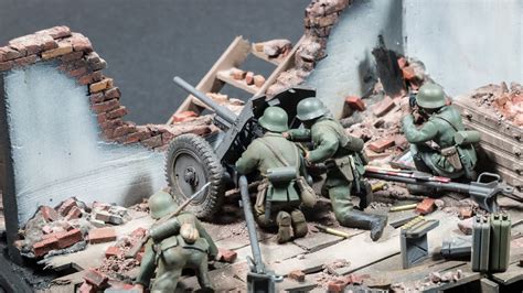 1/35 Scale Resin World War II Scene Soldiers Models Bricks DIY Kits ...