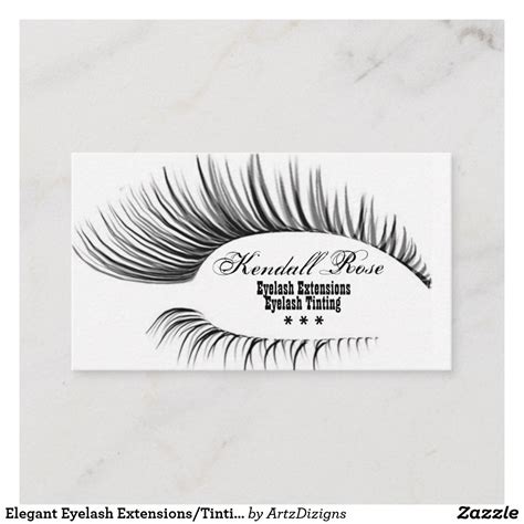 Eyelashes Business Cards | Zazzle | Eyelashes, Eyelash extensions ...