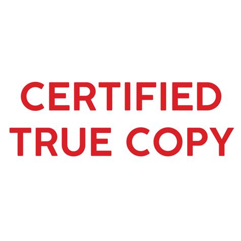 CERTIFIED TRUE COPY Stamp – NotaryStamp.com