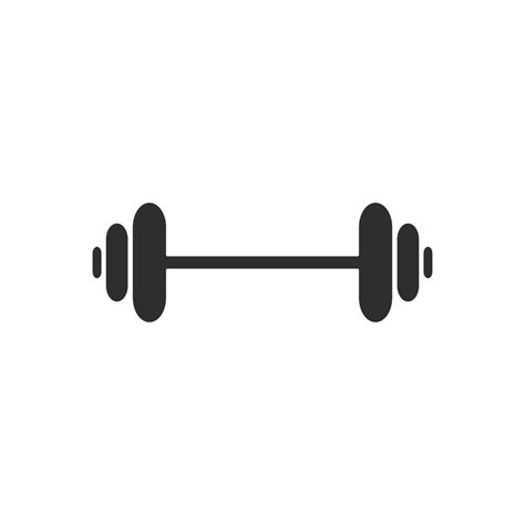 Barbel, Dumbbell Gym Icon Logo Template gym Badge, Fitness Logo ...