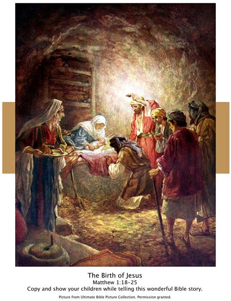 Bible Story Pictures - The Birth of Jesus - The Scripture Lady