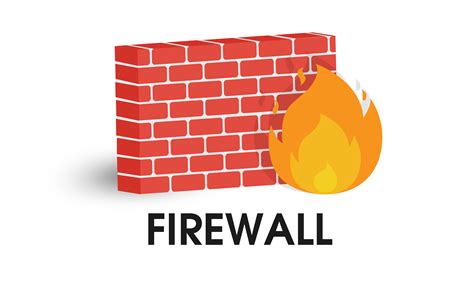 Network Firewall icon. Illustration Vector on white background. 600578 ...