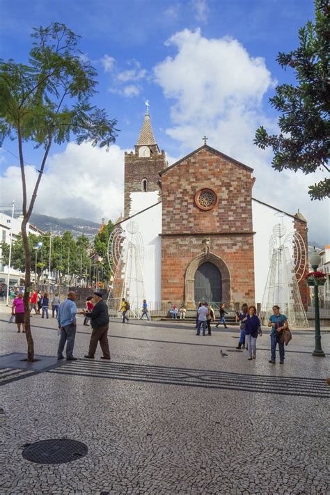 Funchal, Madeira, Funchal Cathedral. Editorial Photography - Image of ...