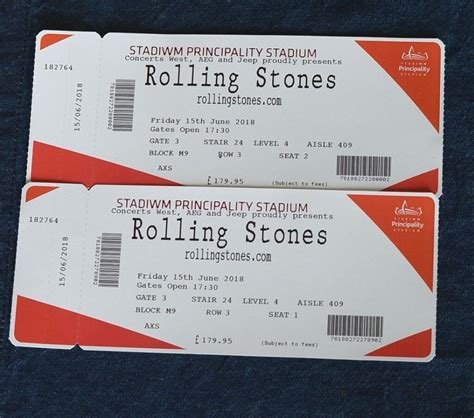 2 Rolling Stones Concert tickets 15th June Principality | in Sketty ...