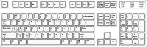 Keyboard clipart black and white, Picture #2876266 keyboard clipart ...