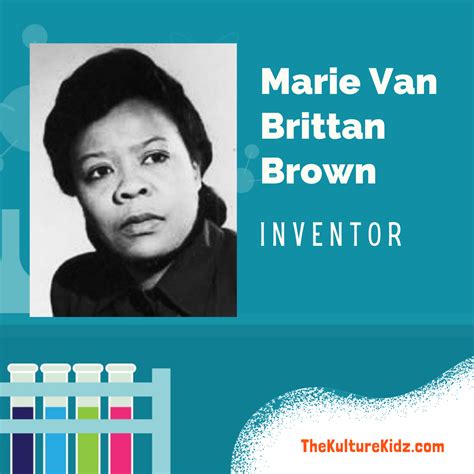 Marie Van Brittan Brown (1922-1999) – The Kulture Kidz