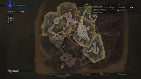 Monster Hunter World Coral Highlands Map - Maping Resources