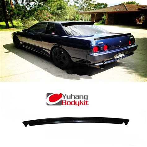 Carbon Fiber Rear Spoiler Trunk Boot Lip Wing For Skyline R32 GTR 1989 ...