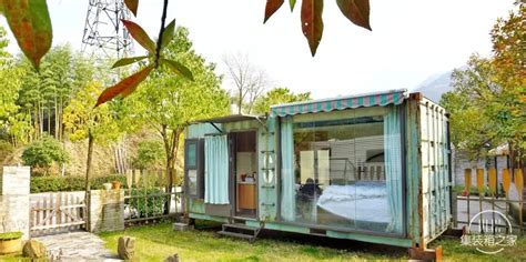 Old Looking Green Container House