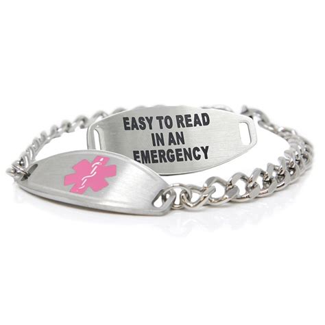 Custom Medical Alert Bracelet Women With Free Engraving 316L - Etsy