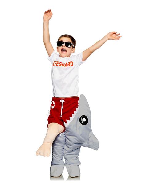 Seeing Red Child Life Guard & Shark Attack Costume White in 2021 ...