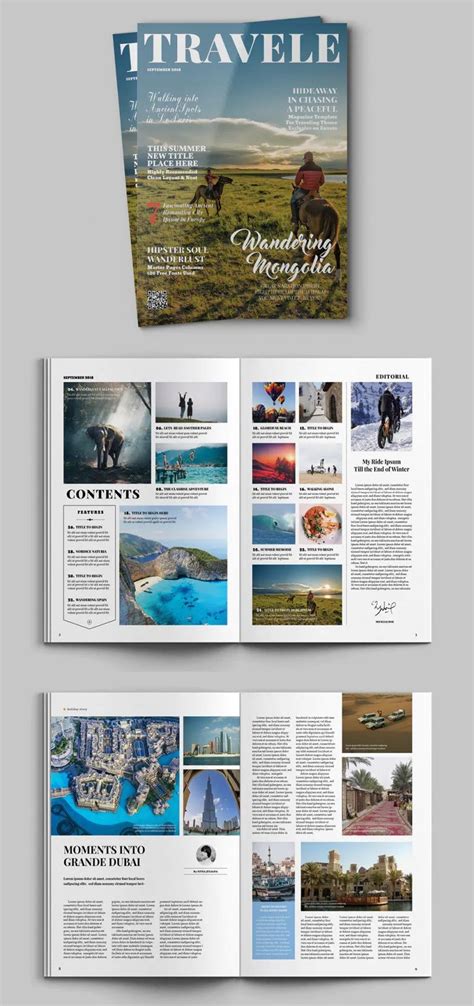 Travel Magazine Layout Design - ksioks