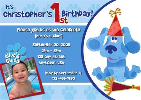 blues clues birthday invitations template – FREE Printable Birthday ...