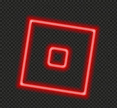 HD Neon Roblox Square Symbol Sign Icon Logo PNG