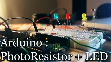 arduino : PhotoResistor + LED - YouTube