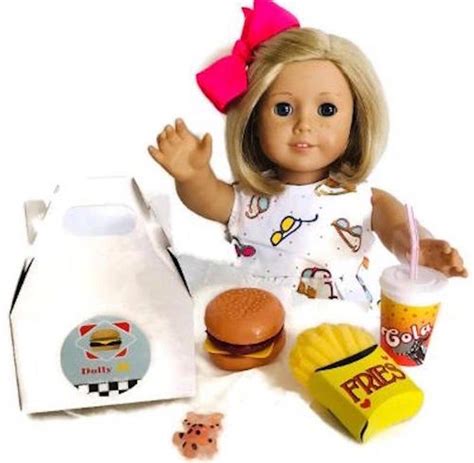 Fast Food For American Girl Doll 18 Accessories Fit | Etsy Comida ...