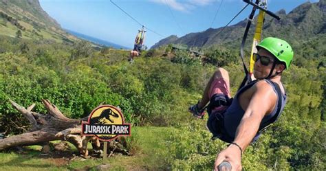 Kualoa Ranch Jurassic Valley Zipline - Mauka Tours