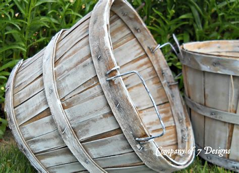 Company of 7 Designs: Bushel Baskets in White