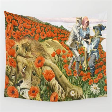 Poppies Wizard of Oz Wall Tapestry by PaperMacheDreamsPhotography | Art ...