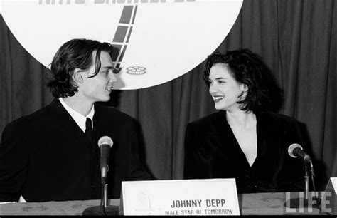 Johnny Depp and Winona Ryder at ShoWest 1990 - JOHNNY DEPP & WINONA ...