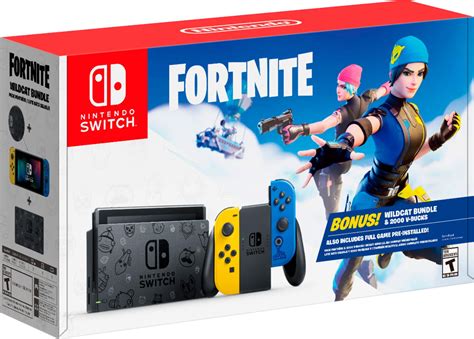 Customer Reviews: Nintendo Switch™ Fortnite Wildcat Bundle Yellow/Blue ...