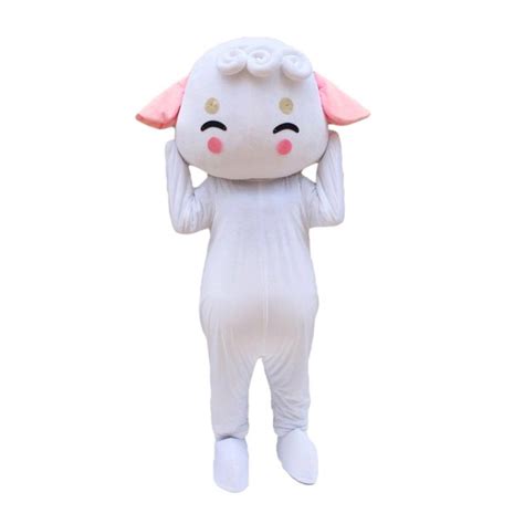 White Sheep Mascot Costume | Cartoon mascot costumes, Baby sheep ...