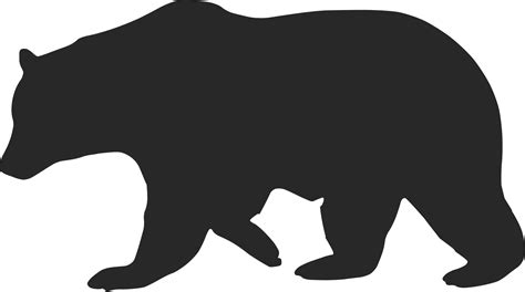 Polar bear American black bear Silhouette Clip art - silhouettes png ...