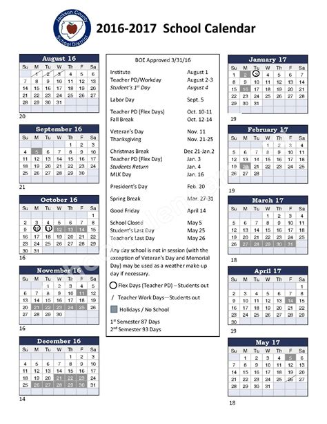 Jackson County Schools Calendars – Scottsboro, AL