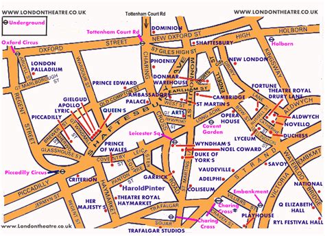 Theatreland map - London Theatre Guide Map of London Theatres | London ...