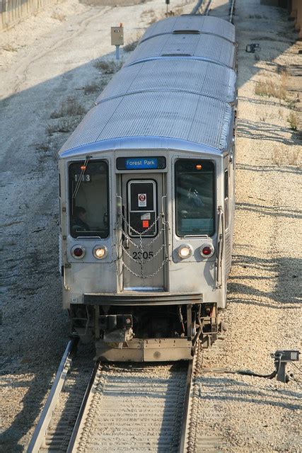 CTA Blue Line train heading into Chicago | Racine Station - … | Flickr ...