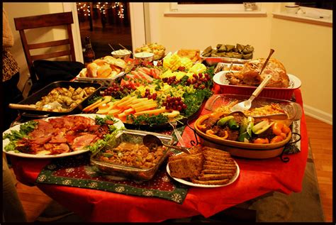 Christmas Eve meal table 1 | Too much food everywhere in the… | Flickr