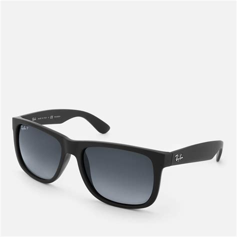 Ray-Ban Synthetic Justin Square Frame Sunglasses in Black for Men - Lyst