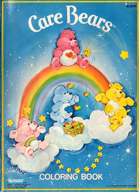 PDF File 1982 Care Bears KENNER Coloring Book 10 Pages | Etsy